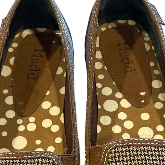 Mudd “Jaman” Houndstooth and Faux suede Slip On Sneakers Size 8 - Picture 7 of 11